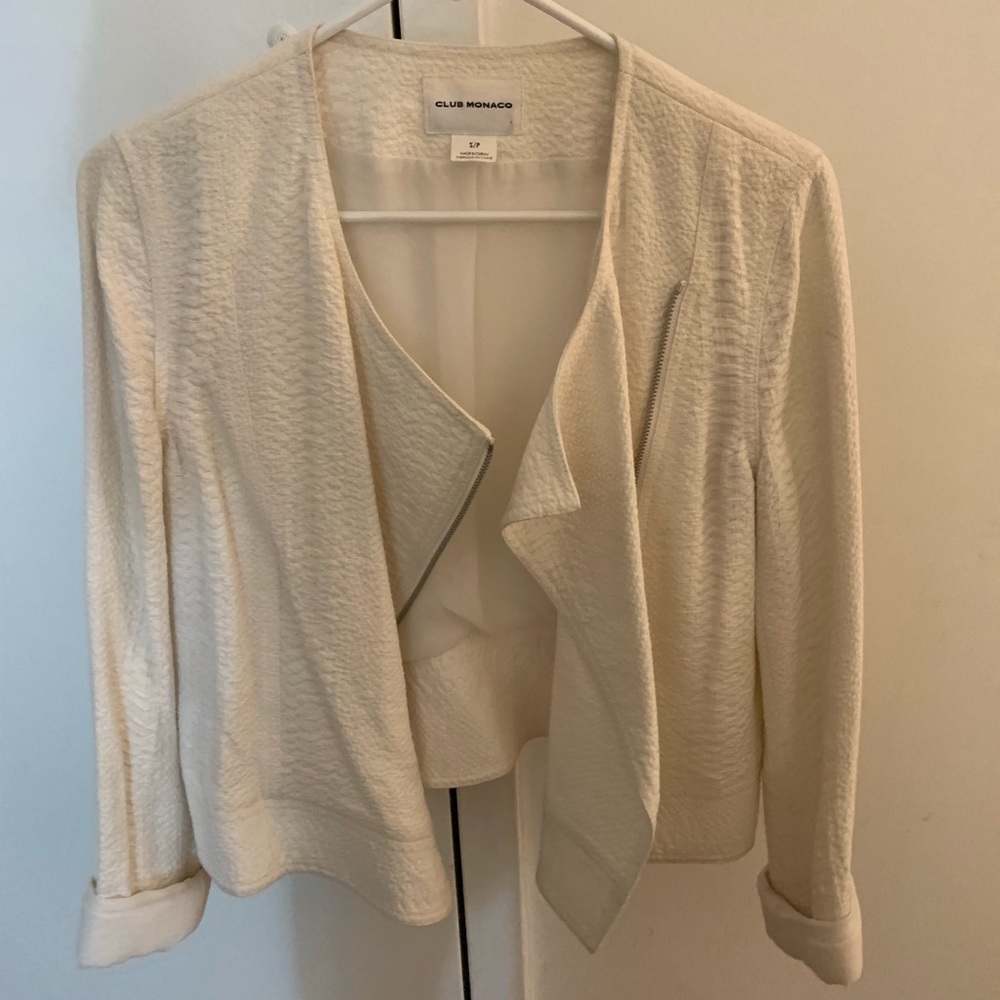 Club Monaco Moto Zip Jacket Blazer - Size S